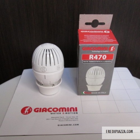 GIACOMINI TESTA TERMOSTATICA R470 PER VALVOLE TERMOSIFONI