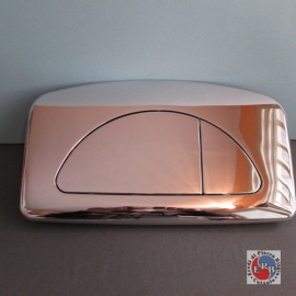 OLI PLATE DOUBLE BUTTON DUAL CHROME ART 627004