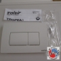 VALSIR PLATE DOUBLE BUTTON 3 TROPEA WHITE DUAL EXHAUST ART.VS0871301