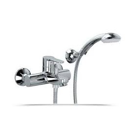 PAFFONI BASIN MIXER WITH BLUE SHOWER