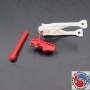 GROHE LEVER COMPLETE WITH HOOK AND SCREW REGISTER ART. 439850000 FOR CASSETTE 37051