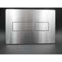 TECE SOLID PLACCA DOPPIO TASTO CROMO IN METALLO 9240430